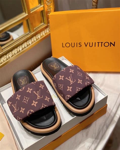 louis vuitton red lock it slide|louis vuitton shoes.